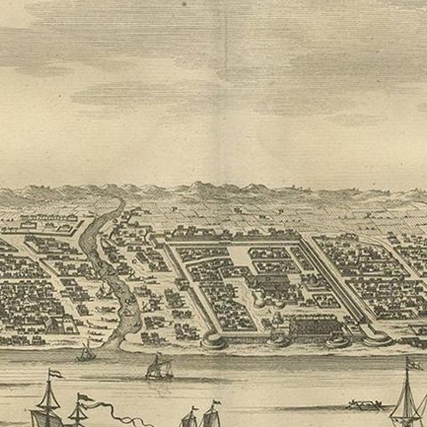 Antique Map of Samboepo by Valentijn, 1726, close-up 2