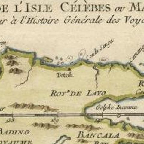 Antique Map of Celebes 'Sulawesi', Island in Indonesia, 1754, close-up 1