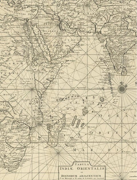 Antique Map of South East Asia, Australia and the Indian Ocean, 1726, view 3