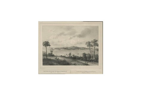 Antique Print of the Roadstead of Riau 'Indonesia' by C.W.M. van de Velde, 1844, view 4