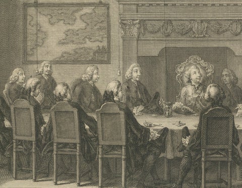 Meeting of the VOC Directors with Prince William V, Amsterdam 1768, close-up 5