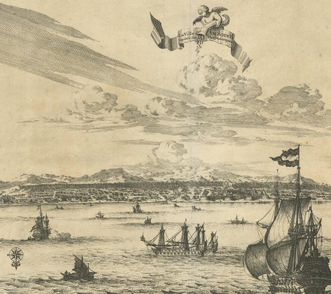 Antique Print of Amboina by Van der Aa, circa 1725, view 3