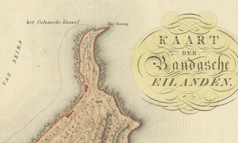 Colonial Cartography: The Banda Islands, the Epicenter of the Spice Trade, 1818, close-up 3