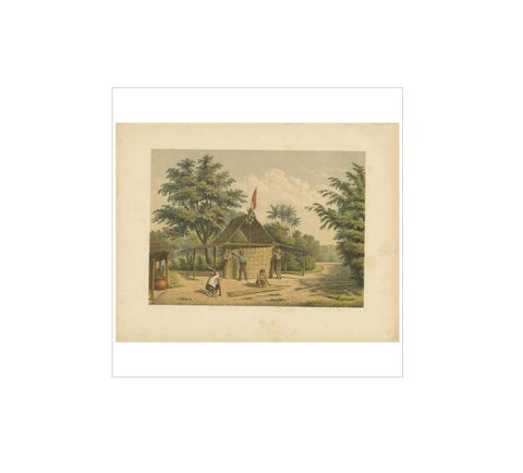 Antique Print of Kampong Djambattan 'Java' by M.T.H. Perelaer, 1888, view 4