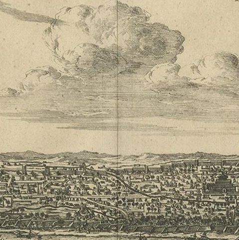 Antique Print of Bantam by Van der Aa, circa 1725, close-up 2