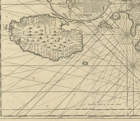 Antique Map of Ambon and Boero by Valentijn, 1726, view 4