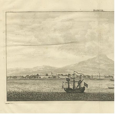 Antique Print of Batavia by De Bruyn, 1714, view 3