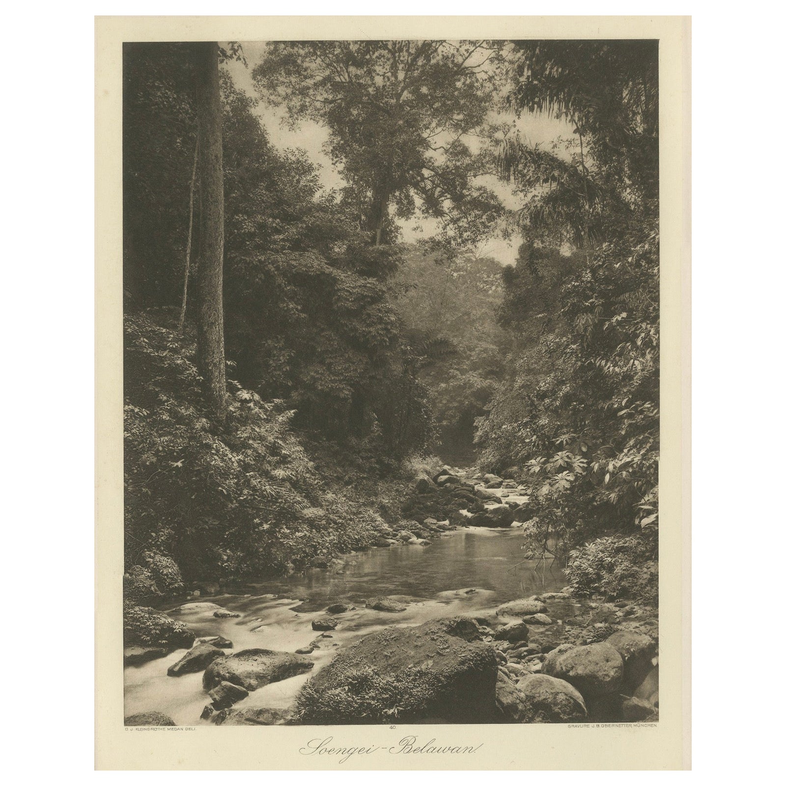 Soengei Belawan River, Medan, C.J. Kleingrothe Photo, Dutch East Indies c.1910