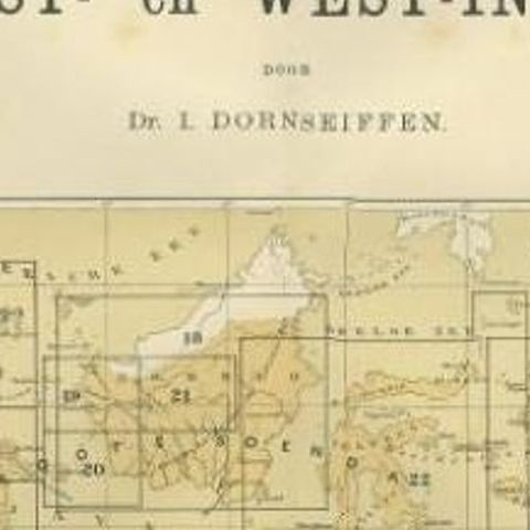 Antique Map of the East Indies by Dornseiffen, 1900, close-up 2