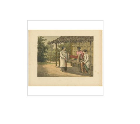 Antique Print of a Native Girl on Java by M.T.H. Perelaer, 1888, view 4