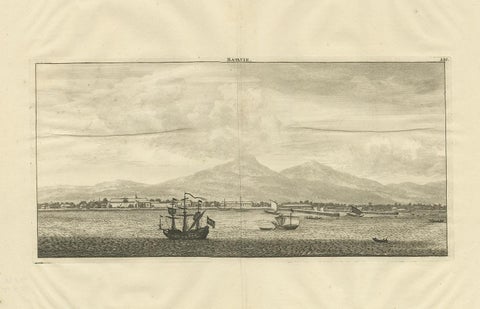 Antique Print of Batavia by De Bruyn, 1714, view 2