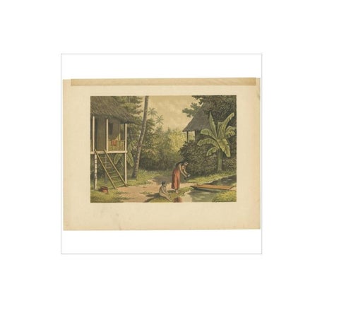 Antique Print of a House in Oleh-Leh 'Aceh' by M.T.H. Perelaer, 1888, view 2