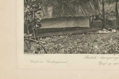 Batak Village Pintoe-Bessi, Tomb, Kleingrothe Photo, Dutch East Indies c1910, close-up 5