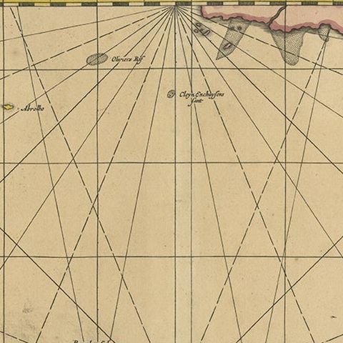Antique Map of Java in The Dutch East Indies, Now Indonesia, c.1690, close-up 1