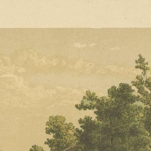 Antique Print of the Residence of Mr. V. Meurs 'Java' by M.T.H. Perelaer, 1888, close-up 1