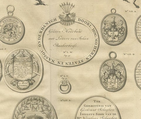 Antique Print Memorial Plaques of Ambon by Valentijn, 1726, view 4