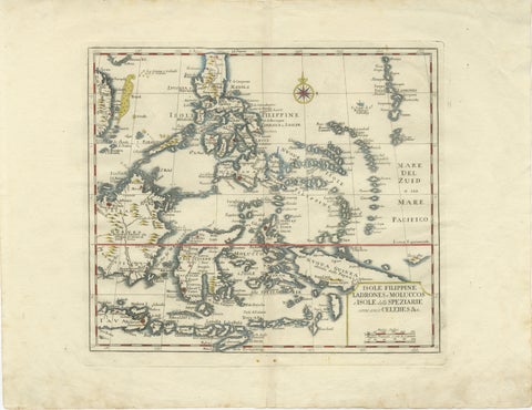 Antique Map Philippines, Moluccas, Celebes, Spice Islands, Tirion, c.1738, view 2
