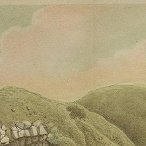 Antique Print with a View of Menado on Celebes 'Indonesia' by C.G.C. Reinwardt, close-up 1