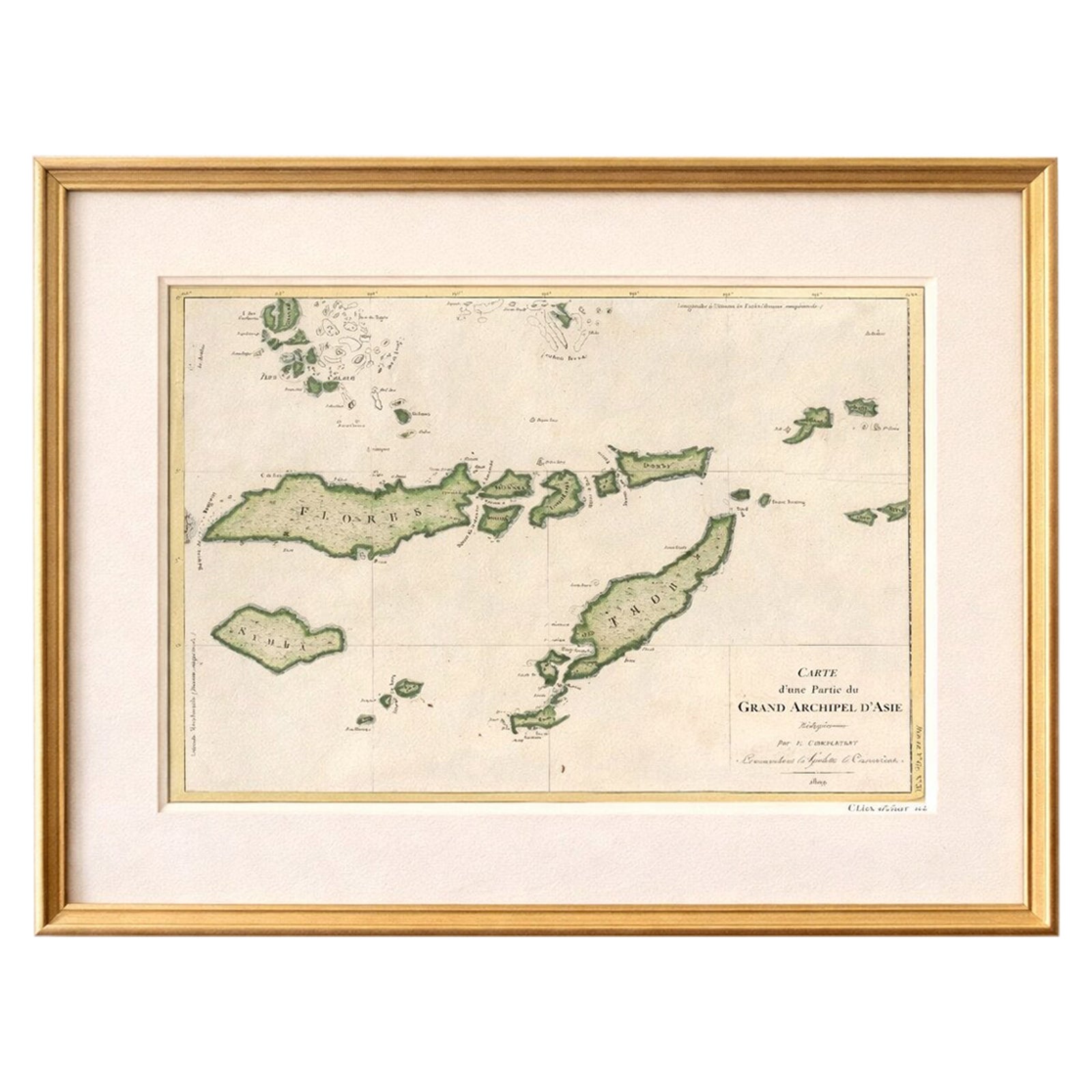 Antique Map of Flores, Timor and the Sunda Islands, French, c.1790