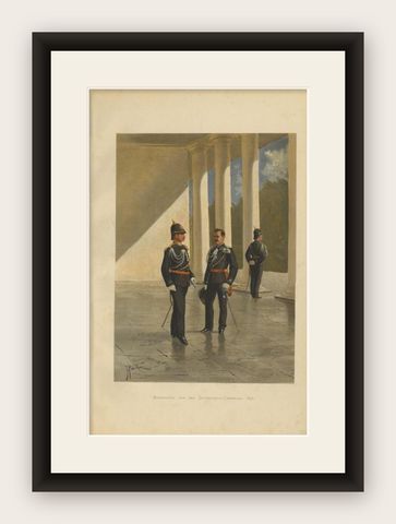 Adjutants of the Governor-General of the Dutch East Indies '1896', 1900, shown framed