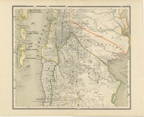 An Impressive Four-Sheet Map Set of Sumatra from the Dutch East Indies, 1884, view 4