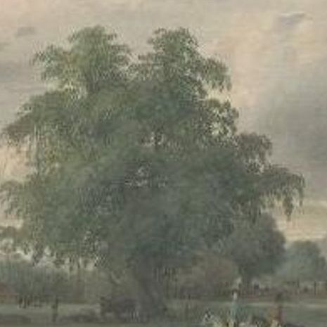 Antique Print of Serang, Java in Indonesia, circa 1844, close-up 1