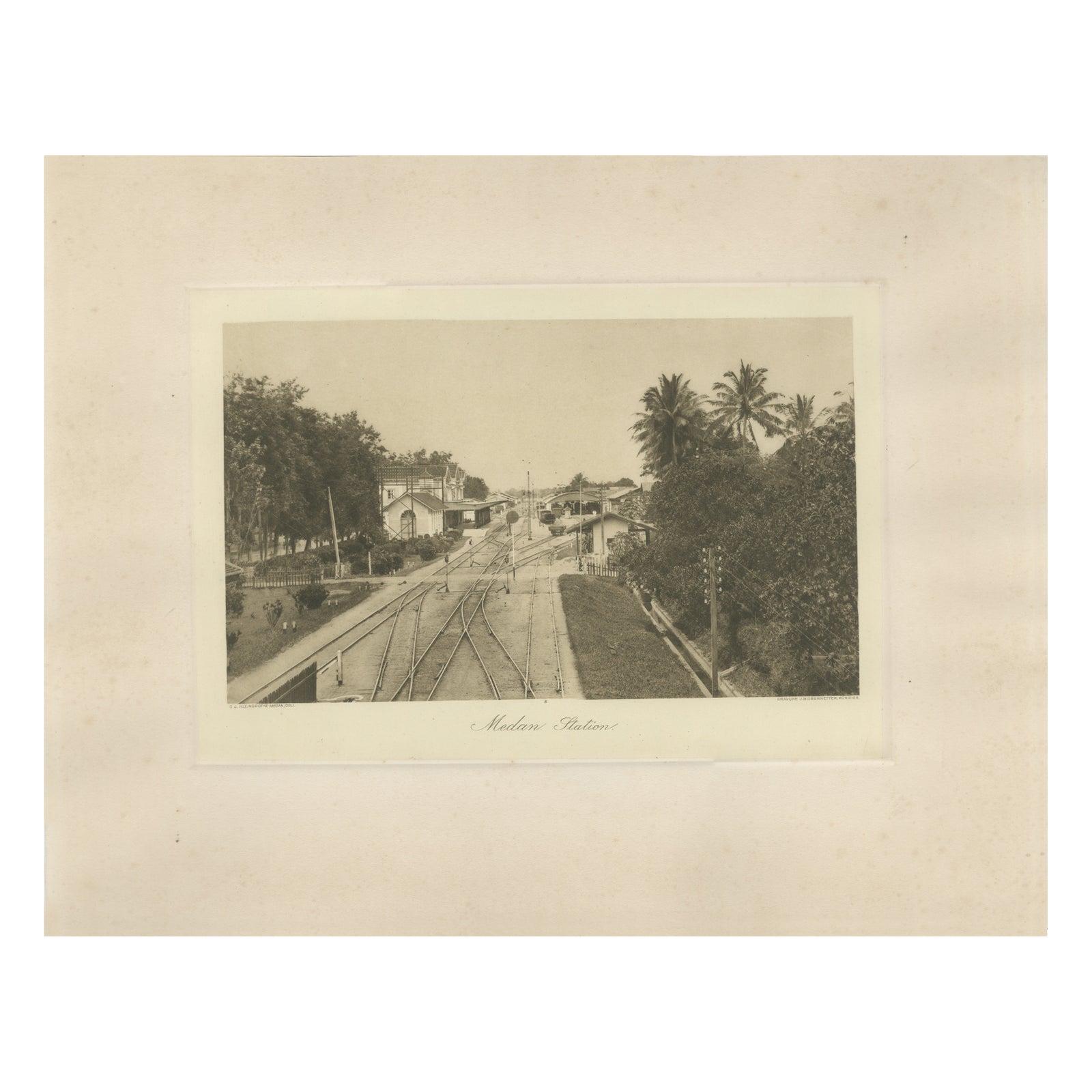 Railway Station Medan, Sumatra, C J Kleingrothe, Dutch East Indies c1910