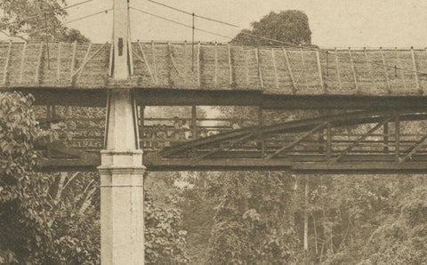Soengei Serpa, Sumatra, Antique Photogravure by C.J. Kleingrothe, c.1900, close-up 1