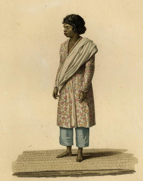 Rare Full-Length Portrait of a Native from the Indonesian Island Timor, 1825, close-up 1
