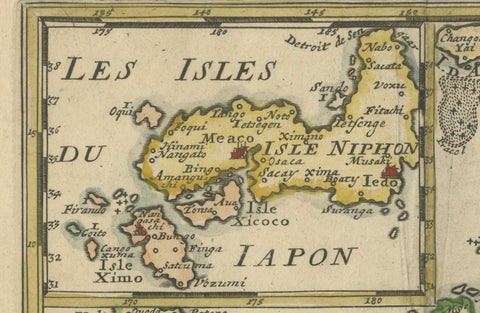 1692 Jacq. Peeters Map: East Indies, Indonesia, Japan, Philippines and Singapore, close-up 4