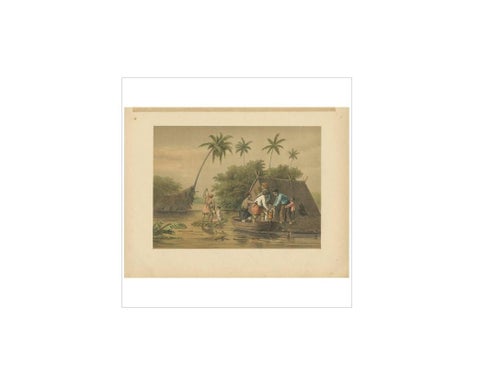 Antique Print of a Flooding near Tegal by M.T.H. Perelaer, 1888, view 3