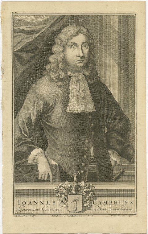Ioannes Camphuys: Venerable Governor-General of the VOC, Dutch East Indies, 1724, view 2