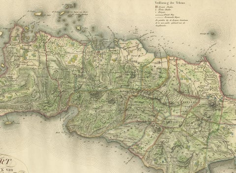 Antique Map of Bantam, Jakarta and Cirebon by Van den Bosch '1818', view 3