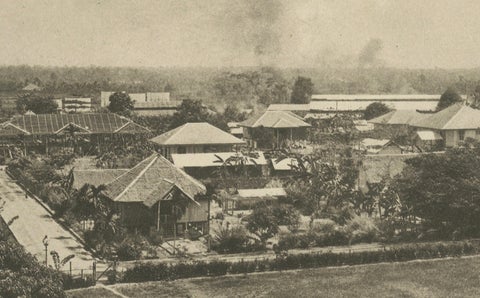 Oil Industry at Rantau-Pandjang, Sumatra, Dutch East Indies, ca.1910, close-up 6