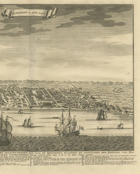 Antique Map of Samboepo by Valentijn, 1726, view 4