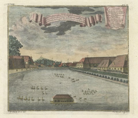 Print of Pleasure Gardens of the Governor-General of Batavia, Indonesia, ca.1744, close-up 1
