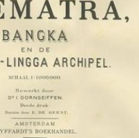 Antique Map of the Batu Islands by Dornseiffen, 1900, close-up 2