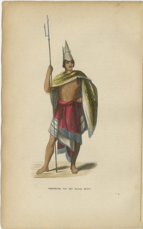Antique Ethnographic Prints of Indonesia & Timor Islands, Set of 8, 1852, view 8