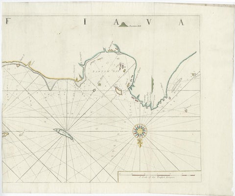 Two Antique Sea Charts of the Thousand Islands between Batavia and Bantam, c1734, view 3