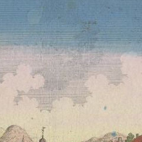 Old Print of the Town Hall of Batavia 'Jakarta' in the Dutch East Indies, 1770, close-up 1