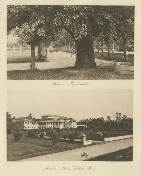 Sultan of Deli Palace and Esplanade, Medan, Sumatra, Dutch East Indies, c1910, close-up 4