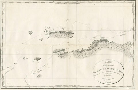 Antique Map of Indonesia by C.F. Beautemps-Beaupre, circa 1807, view 2