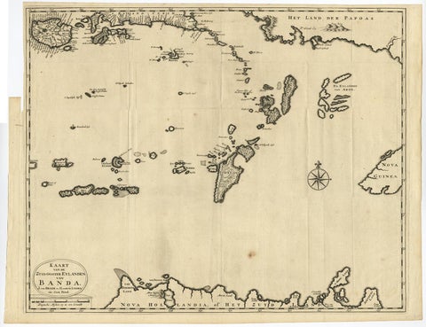 Map of the Southeastern Part of the Banda Islands, Incl Northern Australia, 1726, view 2
