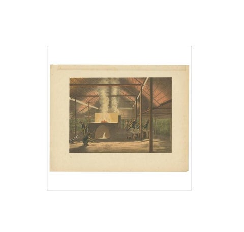 Antique Print of Tin Casting in Indonesia by M.T.H. Perelaer, 1888, view 2
