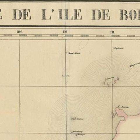 Antique Map of Borneo and Malaysia by P.M.G. Vandermaelen, 1827, close-up 1