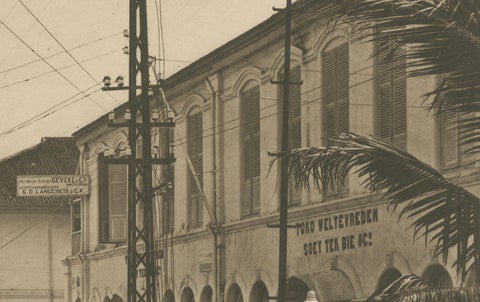 Kesawan Street, Medan, Rare c.1910 Photograph by C.J. Kleingrothe, Indonesia, close-up 5