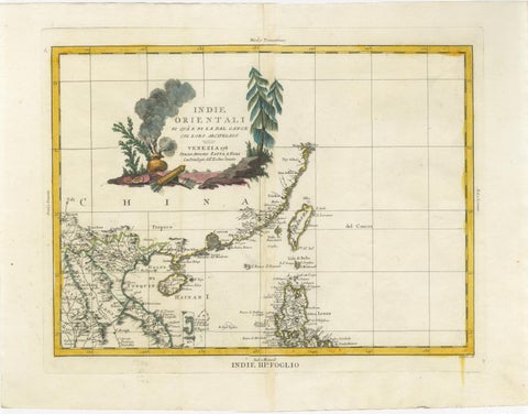 Antique Map Set East Indies, India, Indochina, Indonesia, Zatta 1784, view 4