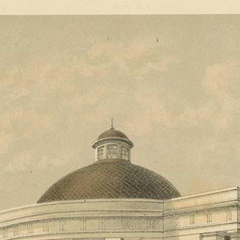 Antique Print of a Residence in Batavia by M.T.H. Perelaer, 1888, close-up 1