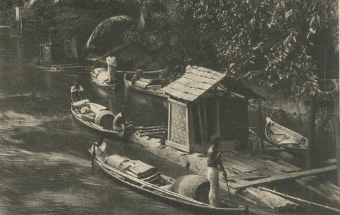 Wampu River & Sultan of Langkat Palace near Medan, Dutch East Indies c.1910, close-up 5