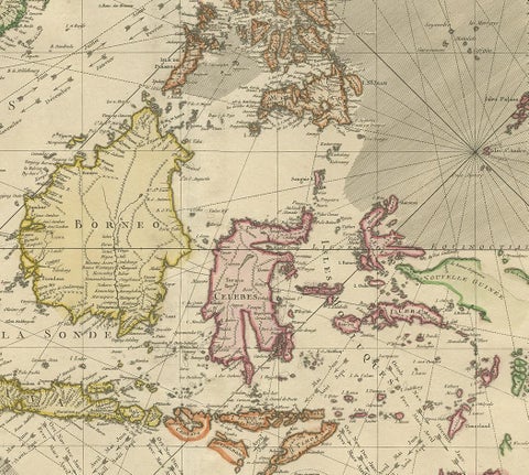Antique Map of the East Indies by Bonne '1776', view 4